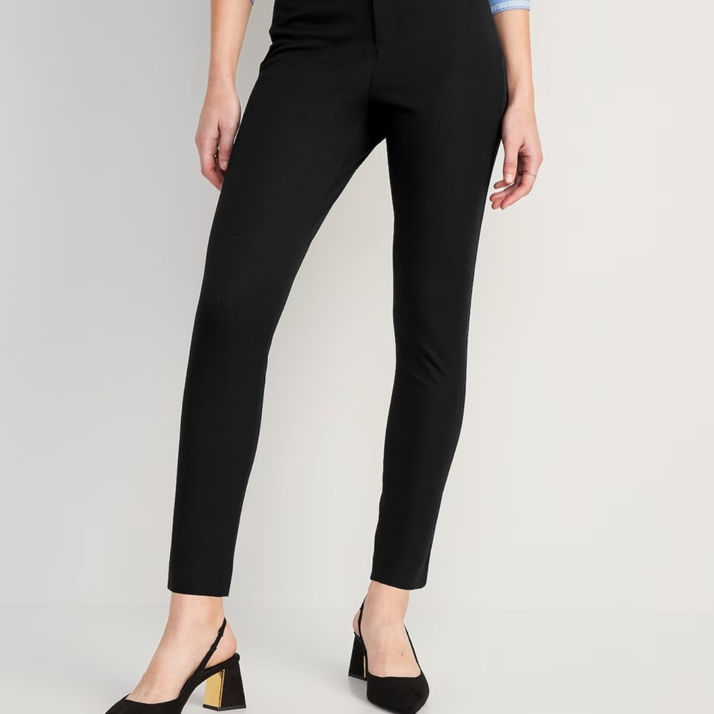 Old Navy Black High-Rise Pixie Pants Size 8 - Picture 10 of 11